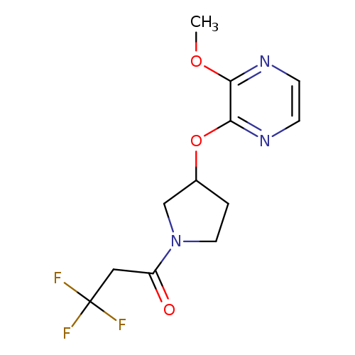 3,3,3-trifluoro-1-{3-[(3-methoxypyrazin-2-yl)oxy]pyrrolidin-1-yl}propan-1-one