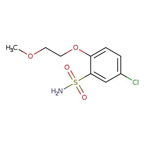 5-chloro-2-(2-methoxyethoxy)benzene-1-sulfonamide