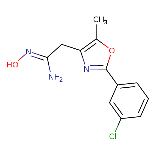 (1Z)-2-[2-(3-chlorophenyl)-5-methyl-1,3-oxazol-4-yl]-N'-hydroxyethanimidamide
