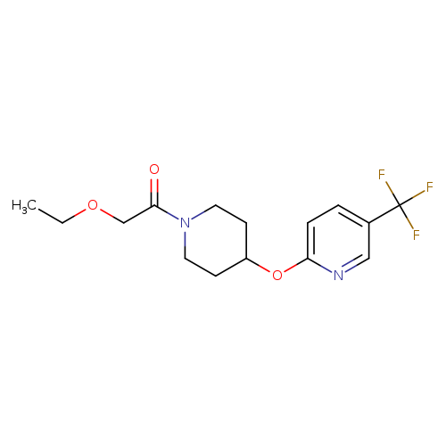 2-ethoxy-1-(4-{[5-(trifluoromethyl)pyridin-2-yl]oxy}piperidin-1-yl)ethan-1-one