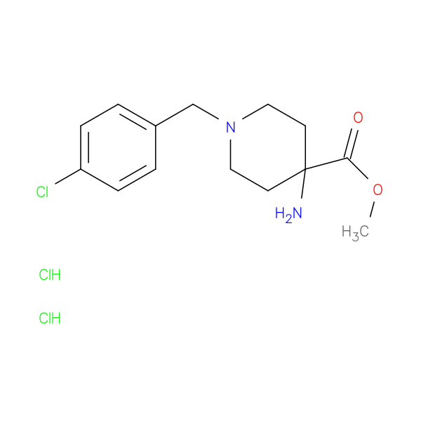 Methyl 4-amino-1-(4-chlorobenzyl)piperidine-4-carboxylate DiHCl