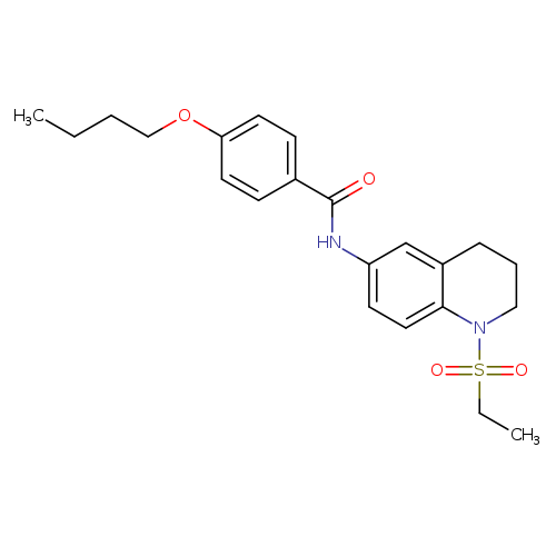 4-butoxy-N-[1-(ethanesulfonyl)-1,2,3,4-tetrahydroquinolin-6-yl]benzamide