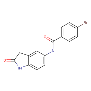 4-bromo-N-(2-oxo-2,3-dihydro-1H-indol-5-yl)benzamide
