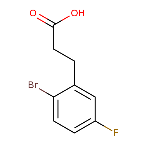 Benzenepropanoic acid, 2-bromo-5-fluoro-