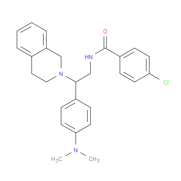 4-chloro-N-{2-[4-(dimethylamino)phenyl]-2-(1,2,3,4-tetrahydroisoquinolin-2-yl)ethyl}benzamide
