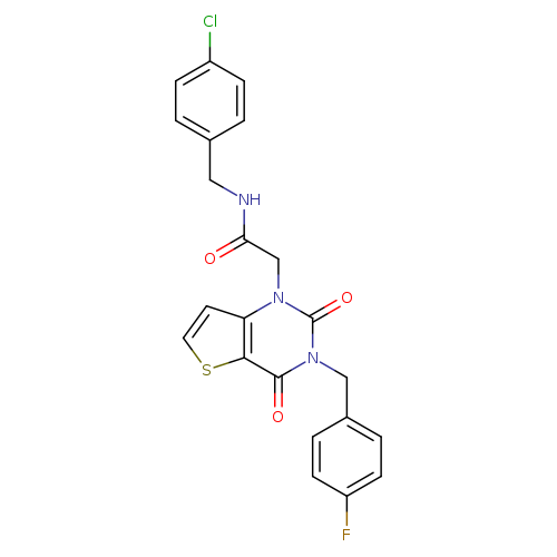 N-[(4-chlorophenyl)methyl]-2-{3-[(4-fluorophenyl)methyl]-2,4-dioxo-1H,2H,3H,4H-thieno[3,2-d]pyrimidin-1-yl}acetamide