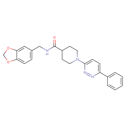 N-[(2H-1,3-benzodioxol-5-yl)methyl]-1-(6-phenylpyridazin-3-yl)piperidine-4-carboxamide