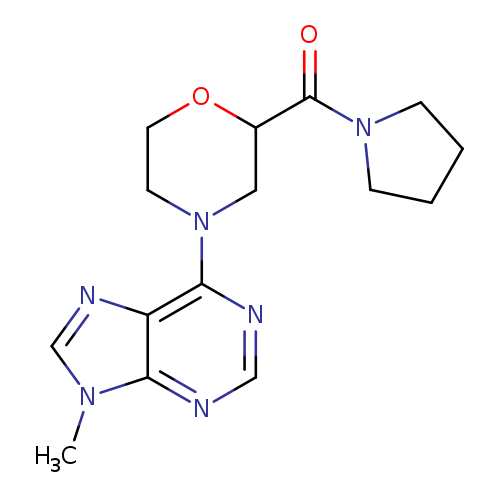 9-methyl-6-[2-(pyrrolidine-1-carbonyl)morpholin-4-yl]-9H-purine