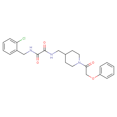 N-[(2-chlorophenyl)methyl]-N'-{[1-(2-phenoxyacetyl)piperidin-4-yl]methyl}ethanediamide