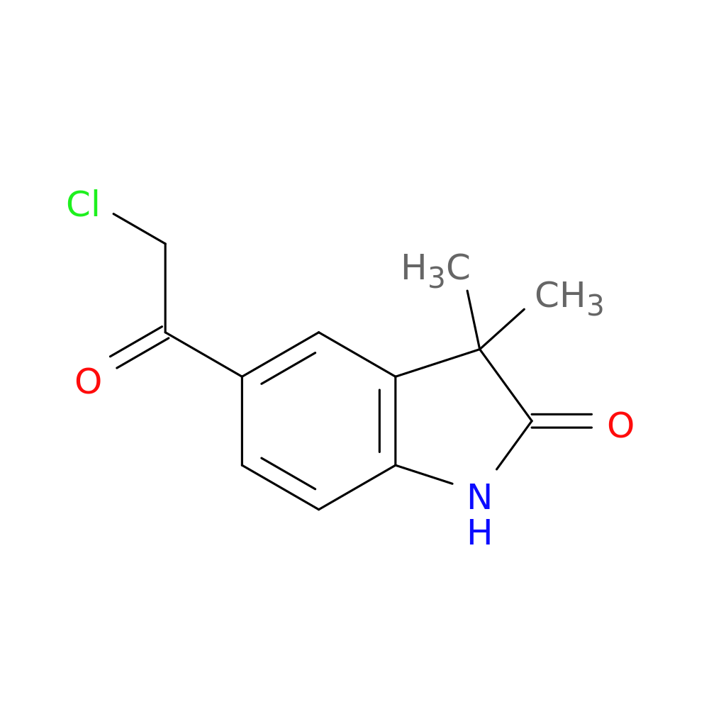 5-(2-chloroacetyl)-3,3-dimethyl-2,3-dihydro-1H-indol-2-one