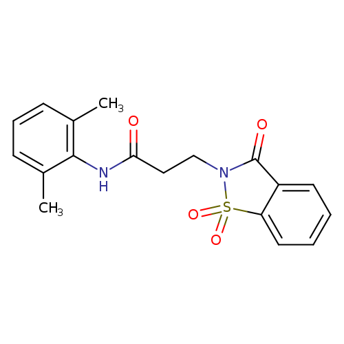 N-(2,6-dimethylphenyl)-3-(1,1,3-trioxo-2,3-dihydro-1lambda6,2-benzothiazol-2-yl)propanamide