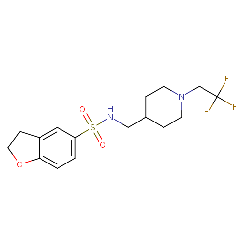 N-{[1-(2,2,2-trifluoroethyl)piperidin-4-yl]methyl}-2,3-dihydro-1-benzofuran-5-sulfonamide