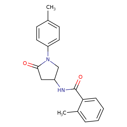 2-methyl-N-[1-(4-methylphenyl)-5-oxopyrrolidin-3-yl]benzamide