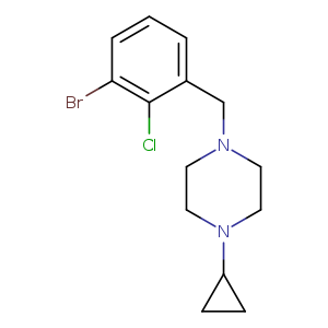 1-(3-Bromo-2-chloro-benzyl)-4-cyclopropyl-piperazine