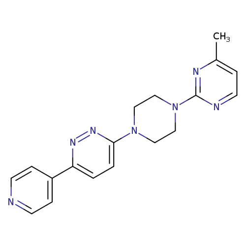 3-[4-(4-methylpyrimidin-2-yl)piperazin-1-yl]-6-(pyridin-4-yl)pyridazine