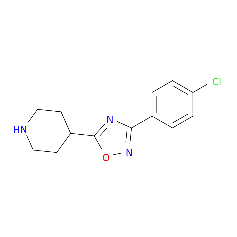 Piperidine, 4-[3-(4-chlorophenyl)-1,2,4-oxadiazol-5-yl]-