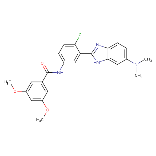 N-(4-chloro-3-(5-(dimethylamino)-1H-benzo[d]imidazol-2-yl)phenyl)-3,5-dimethoxybenzamide