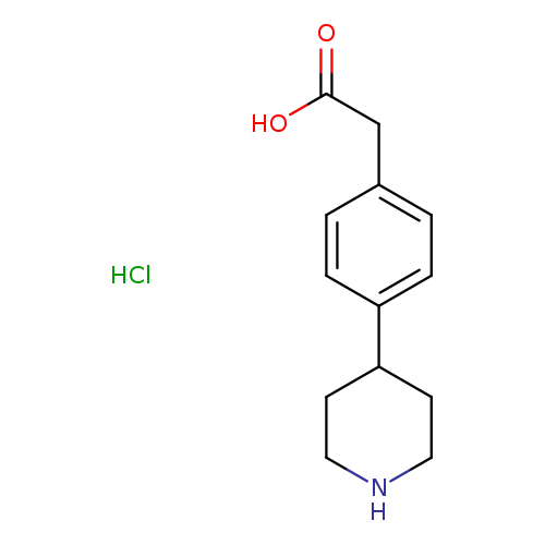 2-(4-(piperidin-4-yl)phenyl)acetic acid hydrochloride