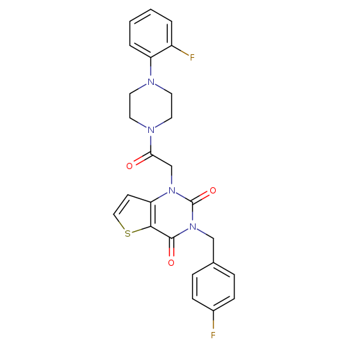 3-[(4-fluorophenyl)methyl]-1-{2-[4-(2-fluorophenyl)piperazin-1-yl]-2-oxoethyl}-1H,2H,3H,4H-thieno[3,2-d]pyrimidine-2,4-dione
