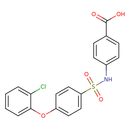 4-(([4-(2-CHLOROPHENOXY)PHENYL]SULFONYL)AMINO)BENZOIC ACID