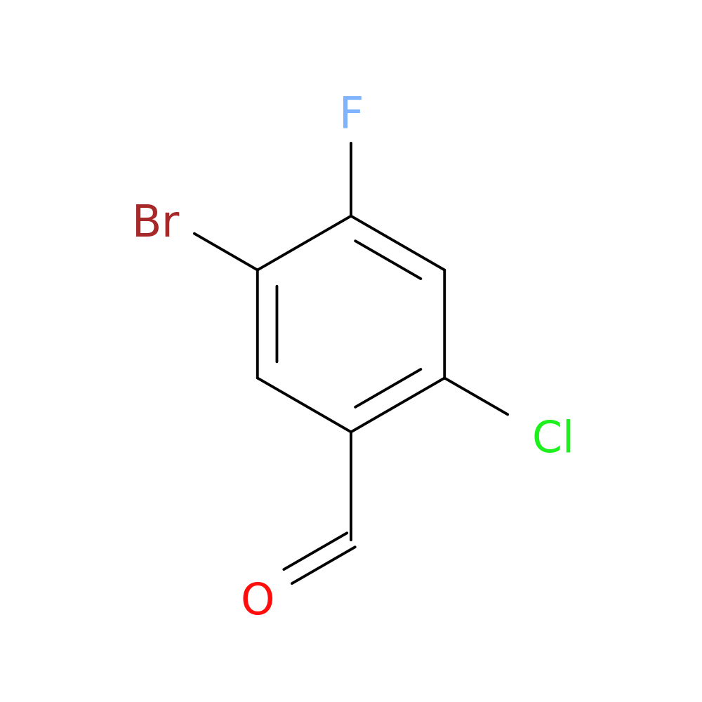 5-Bromo-2-chloro-4-fluorobenzaldehyde
