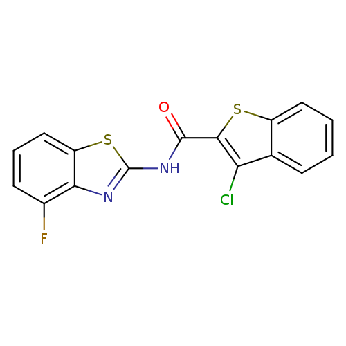 3-chloro-N-(4-fluoro-1,3-benzothiazol-2-yl)-1-benzothiophene-2-carboxamide