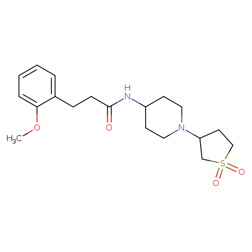 N-[1-(1,1-dioxo-1lambda6-thiolan-3-yl)piperidin-4-yl]-3-(2-methoxyphenyl)propanamide