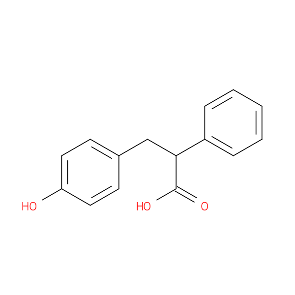 3-(4-Hydroxyphenyl)-2-phenylpropanoic acid