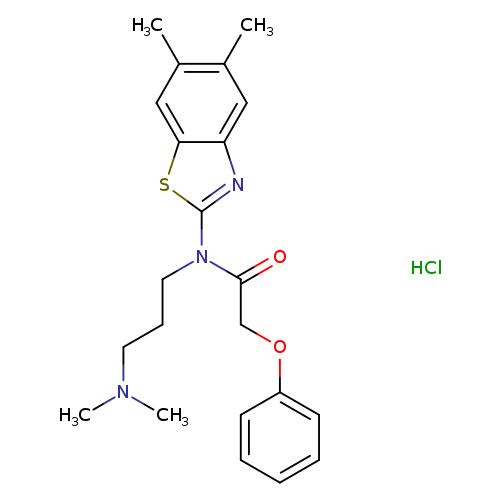 N-(5,6-dimethyl-1,3-benzothiazol-2-yl)-N-[3-(dimethylamino)propyl]-2-phenoxyacetamide hydrochloride