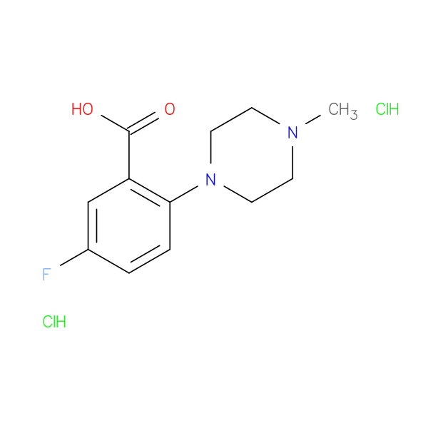 5-fluoro-2-(4-methylpiperazin-1-yl)benzoic acid dihydrochloride