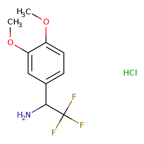 1-(3,4-dimethoxyphenyl)-2,2,2-trifluoroethan-1-amine hydrochloride