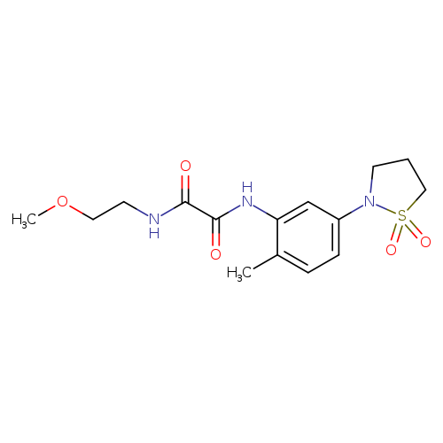 N'-[5-(1,1-dioxo-1lambda6,2-thiazolidin-2-yl)-2-methylphenyl]-N-(2-methoxyethyl)ethanediamide