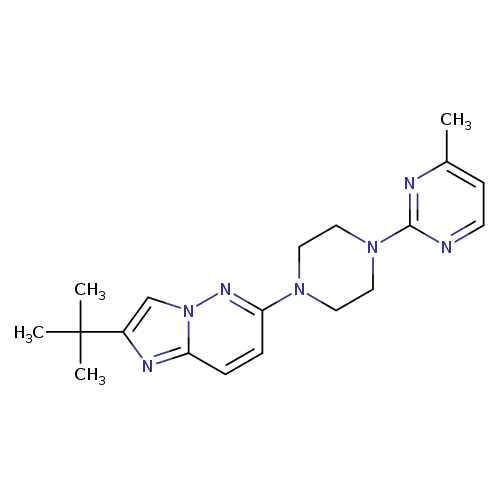 2-(4-{2-tert-butylimidazo[1,2-b]pyridazin-6-yl}piperazin-1-yl)-4-methylpyrimidine