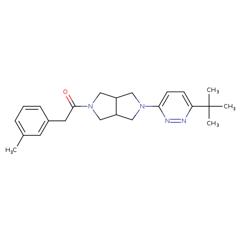 1-[5-(6-tert-butylpyridazin-3-yl)-octahydropyrrolo[3,4-c]pyrrol-2-yl]-2-(3-methylphenyl)ethan-1-one