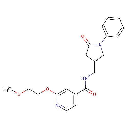 2-(2-methoxyethoxy)-N-[(5-oxo-1-phenylpyrrolidin-3-yl)methyl]pyridine-4-carboxamide
