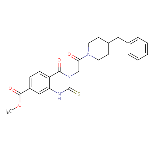 methyl 3-[2-(4-benzylpiperidin-1-yl)-2-oxoethyl]-4-oxo-2-sulfanylidene-1,2,3,4-tetrahydroquinazoline-7-carboxylate