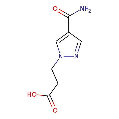 3-(4-Carbamoyl-1H-pyrazol-1-yl)propanoic acid
