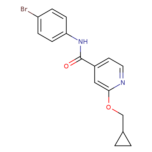 N-(4-bromophenyl)-2-(cyclopropylmethoxy)pyridine-4-carboxamide