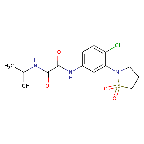 N'-[4-chloro-3-(1,1-dioxo-1lambda6,2-thiazolidin-2-yl)phenyl]-N-(propan-2-yl)ethanediamide