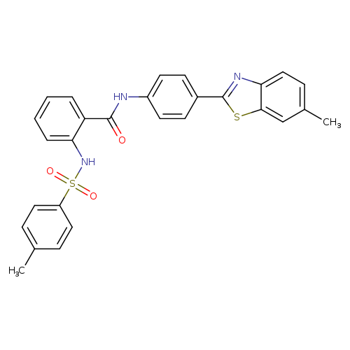 N-[4-(6-methyl-1,3-benzothiazol-2-yl)phenyl]-2-(4-methylbenzenesulfonamido)benzamide