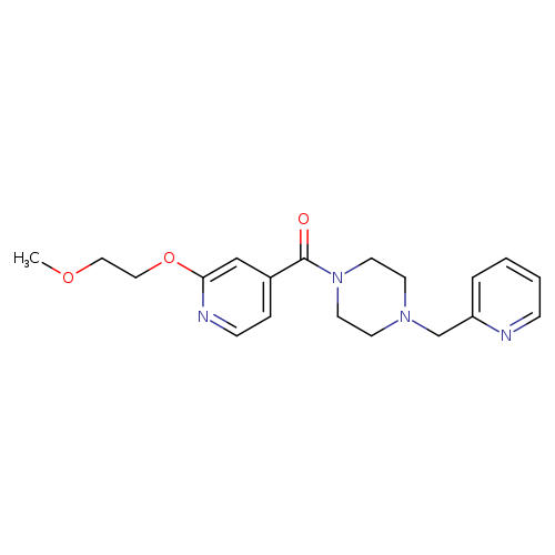 1-[2-(2-methoxyethoxy)pyridine-4-carbonyl]-4-[(pyridin-2-yl)methyl]piperazine