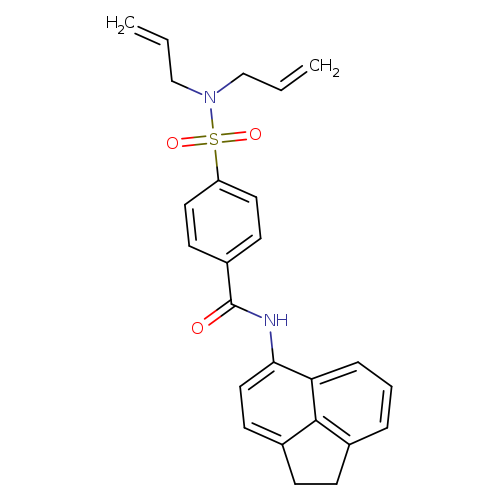 4-[bis(prop-2-en-1-yl)sulfamoyl]-N-(1,2-dihydroacenaphthylen-5-yl)benzamide