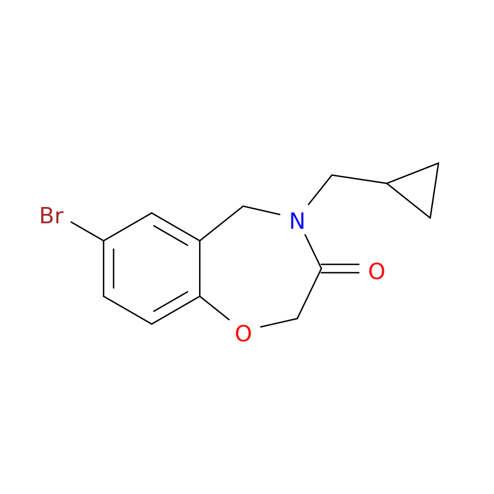 7-bromo-4-(cyclopropylmethyl)-2,3,4,5-tetrahydro-1,4-benzoxazepin-3-one