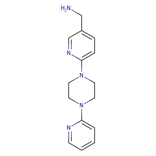 {6-[4-(pyridin-2-yl)piperazin-1-yl]pyridin-3-yl}methanamine