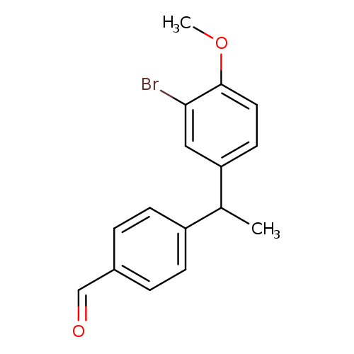 4-(1-(3-Bromo-4-methoxyphenyl)ethyl)benzaldehyde