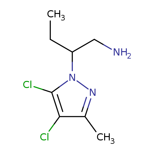 [2-(4,5-dichloro-3-methyl-1H-pyrazol-1-yl)butyl]amine