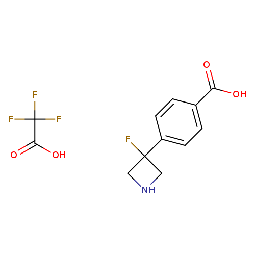 4-(3-fluoroazetidin-3-yl)benzoic acid trifluoroacetic acid