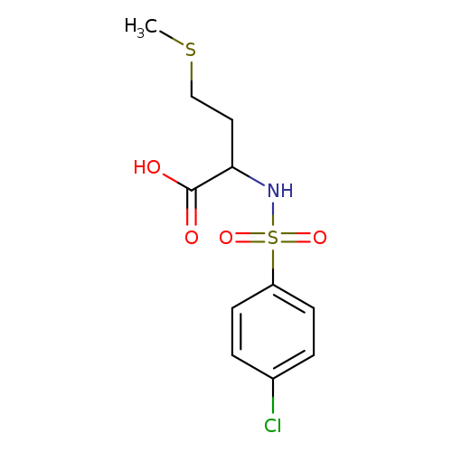 2-(4-chlorobenzenesulfonamido)-4-(methylsulfanyl)butanoic acid
