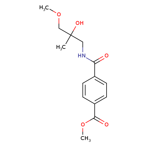 methyl 4-[(2-hydroxy-3-methoxy-2-methylpropyl)carbamoyl]benzoate