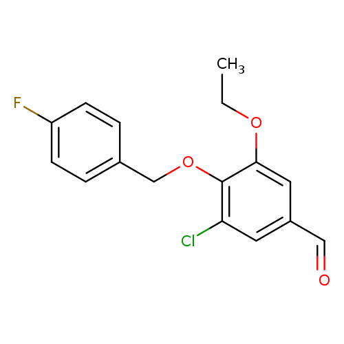 3-chloro-5-ethoxy-4-[(4-fluorobenzyl)oxy]benzaldehyde